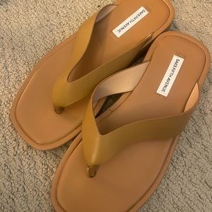 Tan platform sandals saks fifth Ave